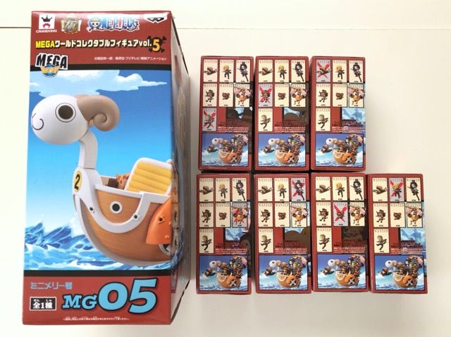 ワンピース ワールドコレクタブルフィギュア ミニメリー号attack フルコンプセット(全8種)【G5041-007】077 ワンピース ワールドコレクタブルフィギュア ミニメリー号attack