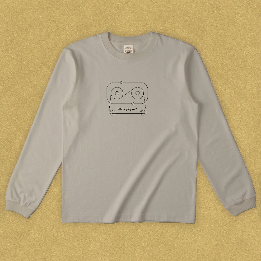 グラフィックロングTシャツ　What's going on Black -Long-