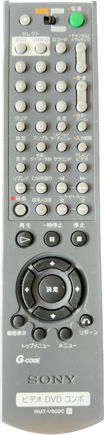 SONY ビデオ DVD コンボ リモコン RMT-V502C ソニー メルカリShops SONY RMT-V502Cリモコン