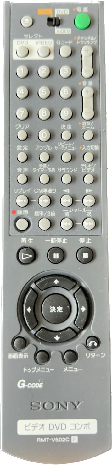 SONY ビデオ DVD コンボ リモコン RMT-V502C ソニー - MH2オンライン