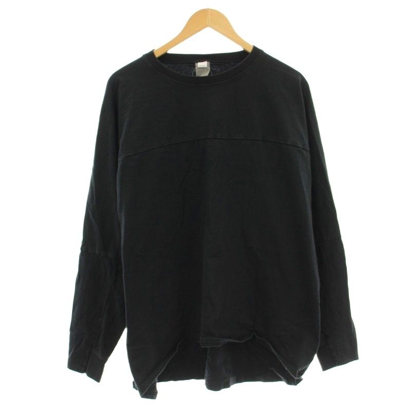 グラフペーパー Graphpaper PRE FOOTBALL TEE Tシャツ フットボール ロンT 長袖 F 黒 ブラック 再構築 | G