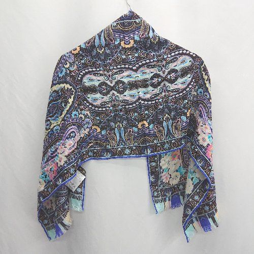 ETRO ペイズリー柄 ストール ミラノ製 ◇ ⊂ Φ ETRO MILANO エトロミラノ ペイズリー柄 ストール