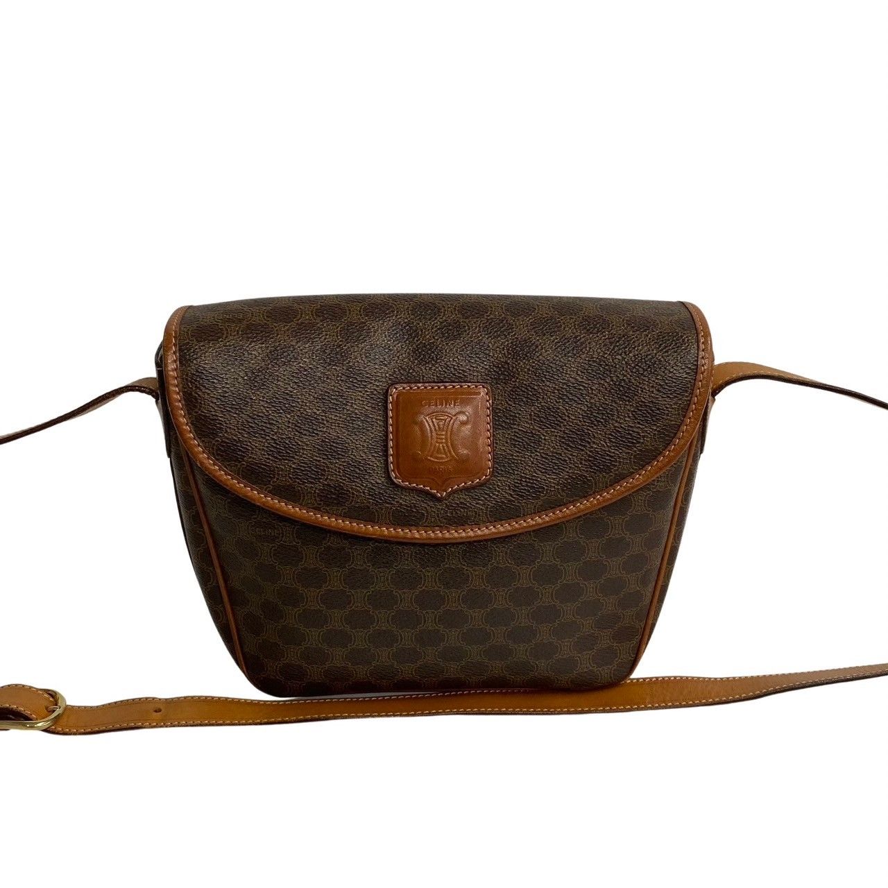 極 美品 CELINE セリーヌ ヴィンテージ マカダム ブラゾン トリオンフ