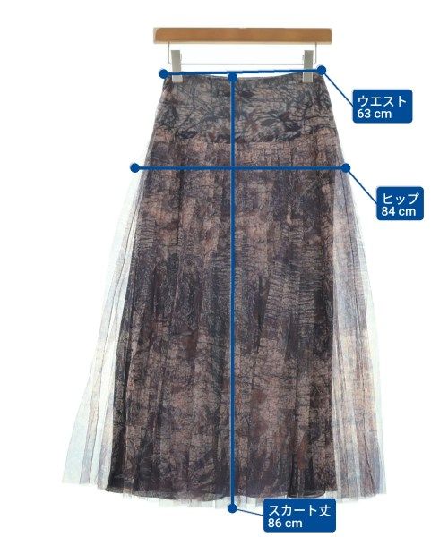 クロムハーツ 新品 CHプラス スカート CHROME HEARTS (クロムハーツ) CHプラス ホースシュー ロゴ 総柄ロング