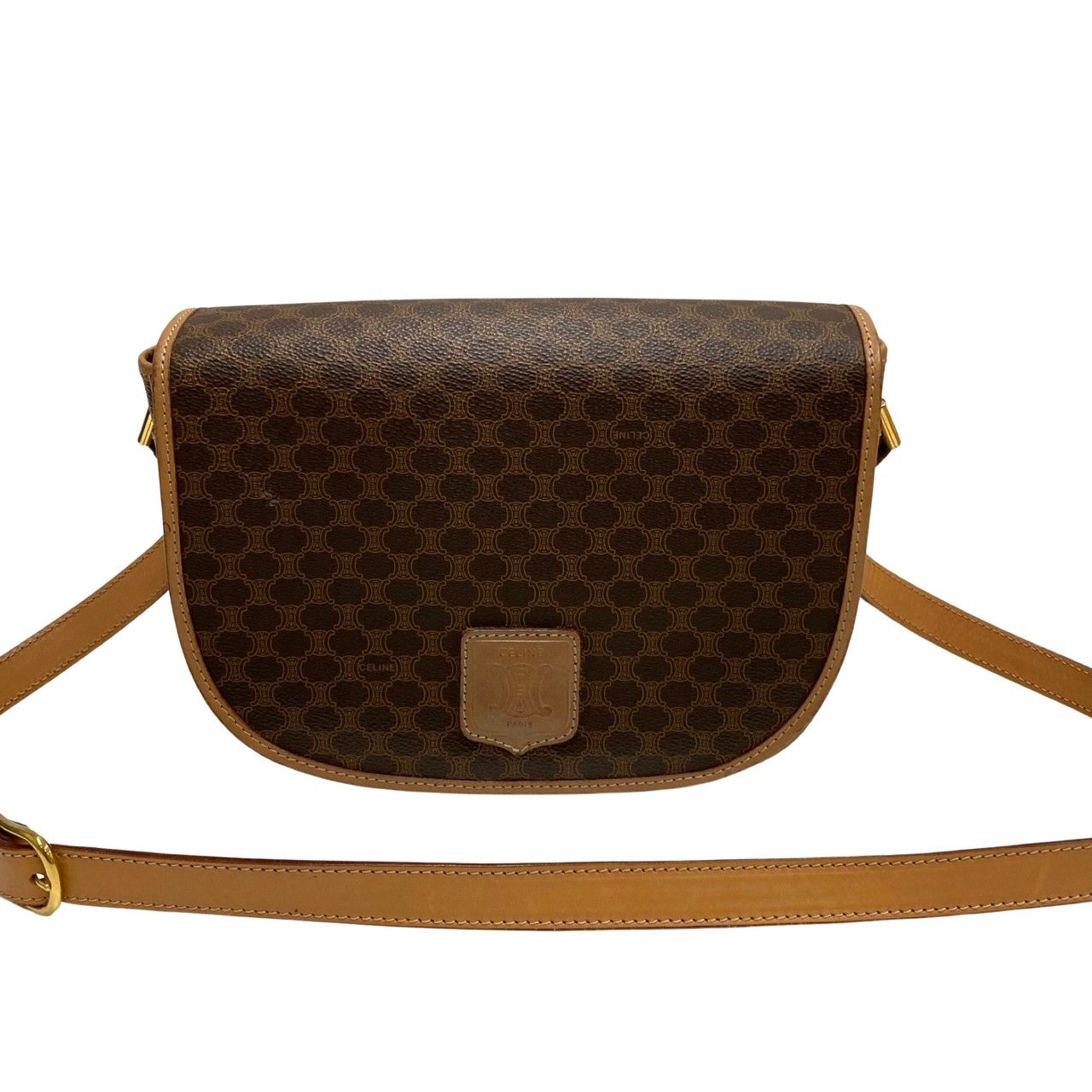 極 美品 CELINE セリーヌ マカダム ブラゾン トリオンフ ロゴ 柄