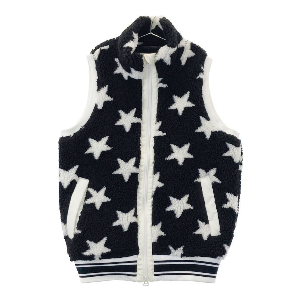 サイズ 1 JACK BUNNY ジャックバニー ボア ジップベスト 星柄 ブラック系 240101491498 ゴルフウェア レディース ストスト