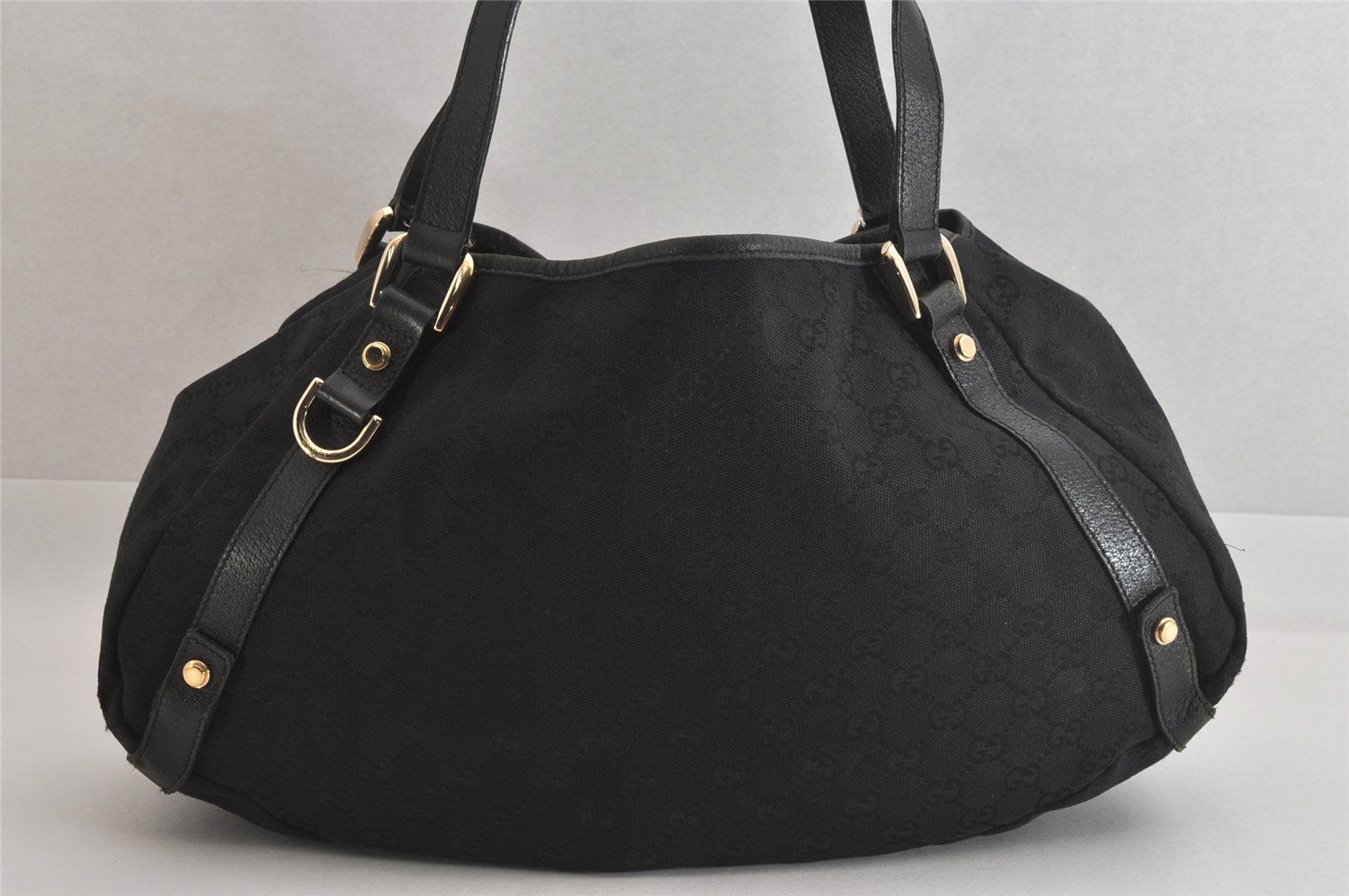 GUCCI グッチ アビー ショルダートートバッグ GGキャンバス レザー