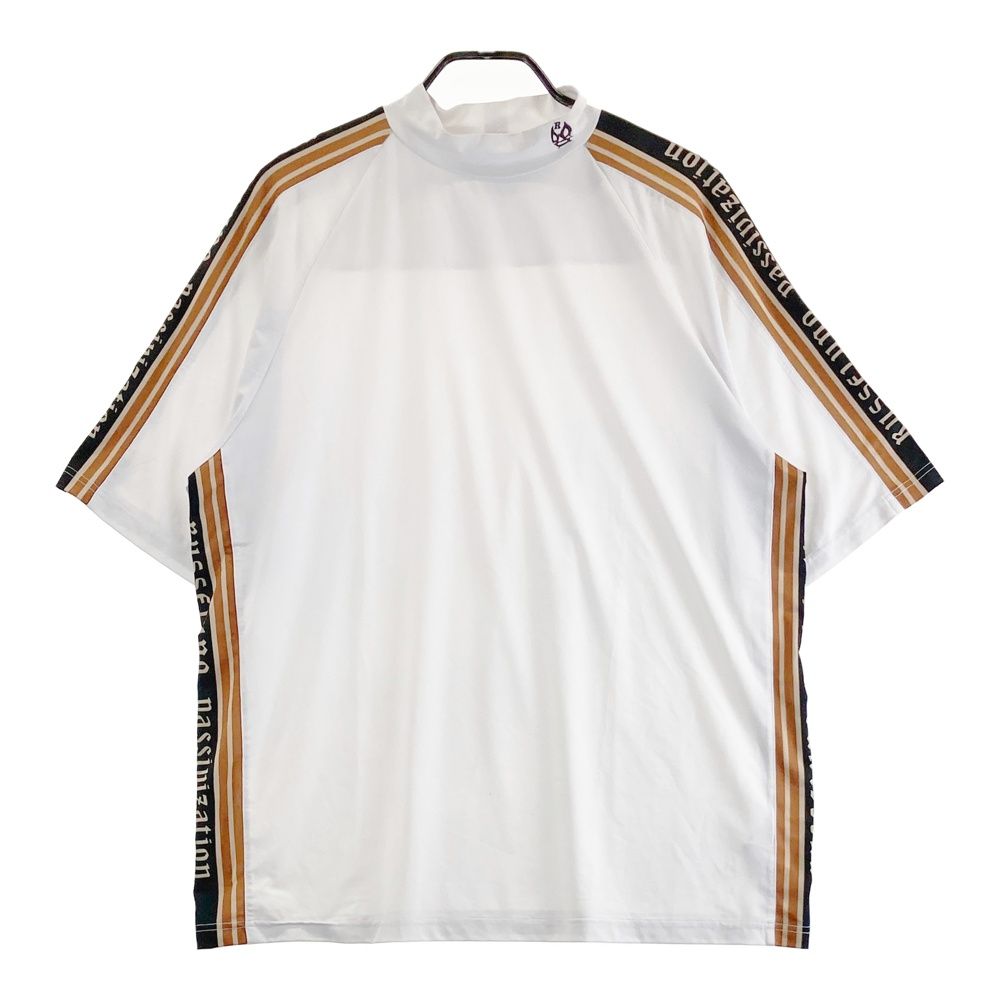 サイズ 5 RUSSELUNO ラッセルノ ハイネック半袖Tシャツ ルチャ ホワイト系 240101528922 ゴルフウェア メンズ ストスト