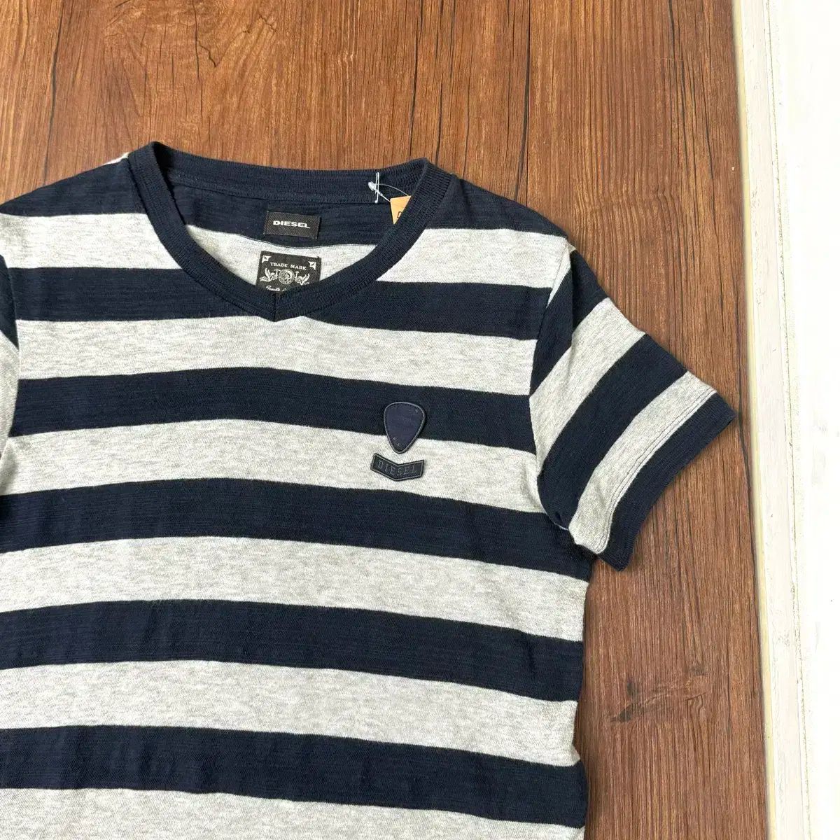 DIESEL ディーゼル チェック柄 Vネックニット モヘア メンズ S ブラック レッド ホワイト 黒 白 赤 DIESEL（スタイル（ネック）Vネック）（ニット・セーター