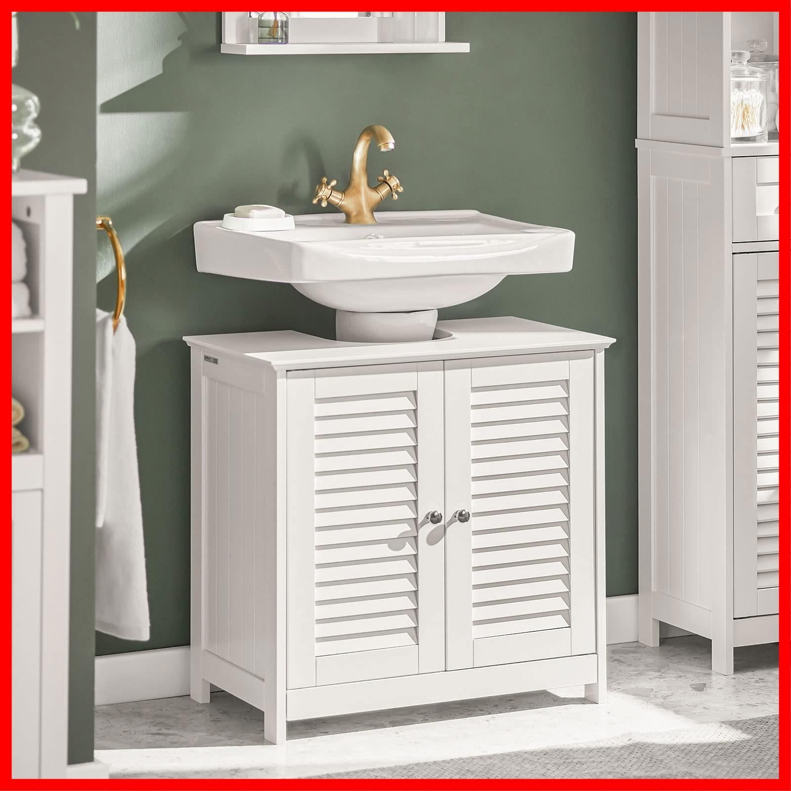 激安！】幅60*奥行35*高さ58cm 洗面所収納キャビネット 洗面台 収納