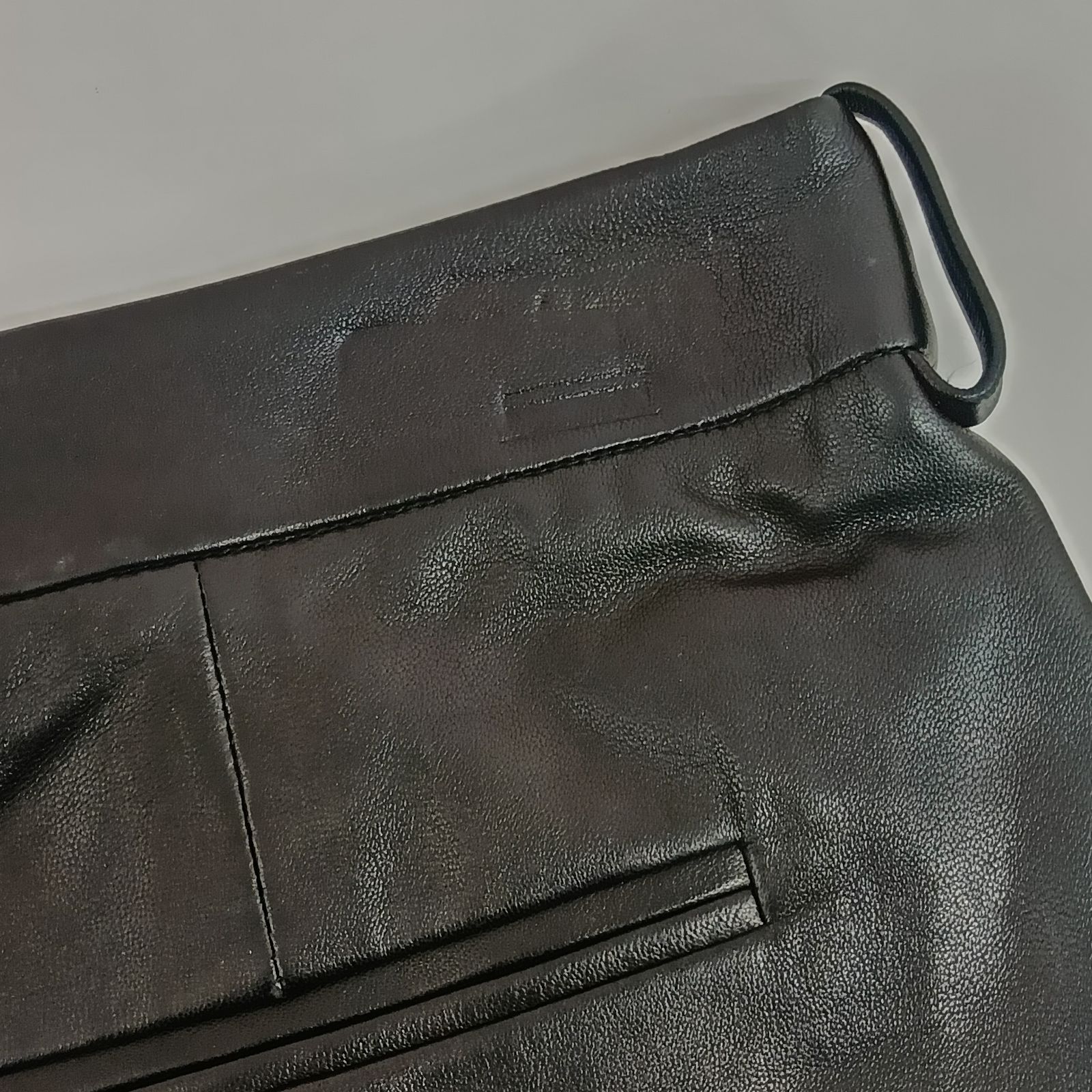 Saint Laurent]サンローラン 無地 レザーショートパンツ F38