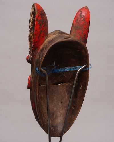 アフリカ コートジボワール ヤウレ族 マスク No.427 仮面 木彫り 彫刻