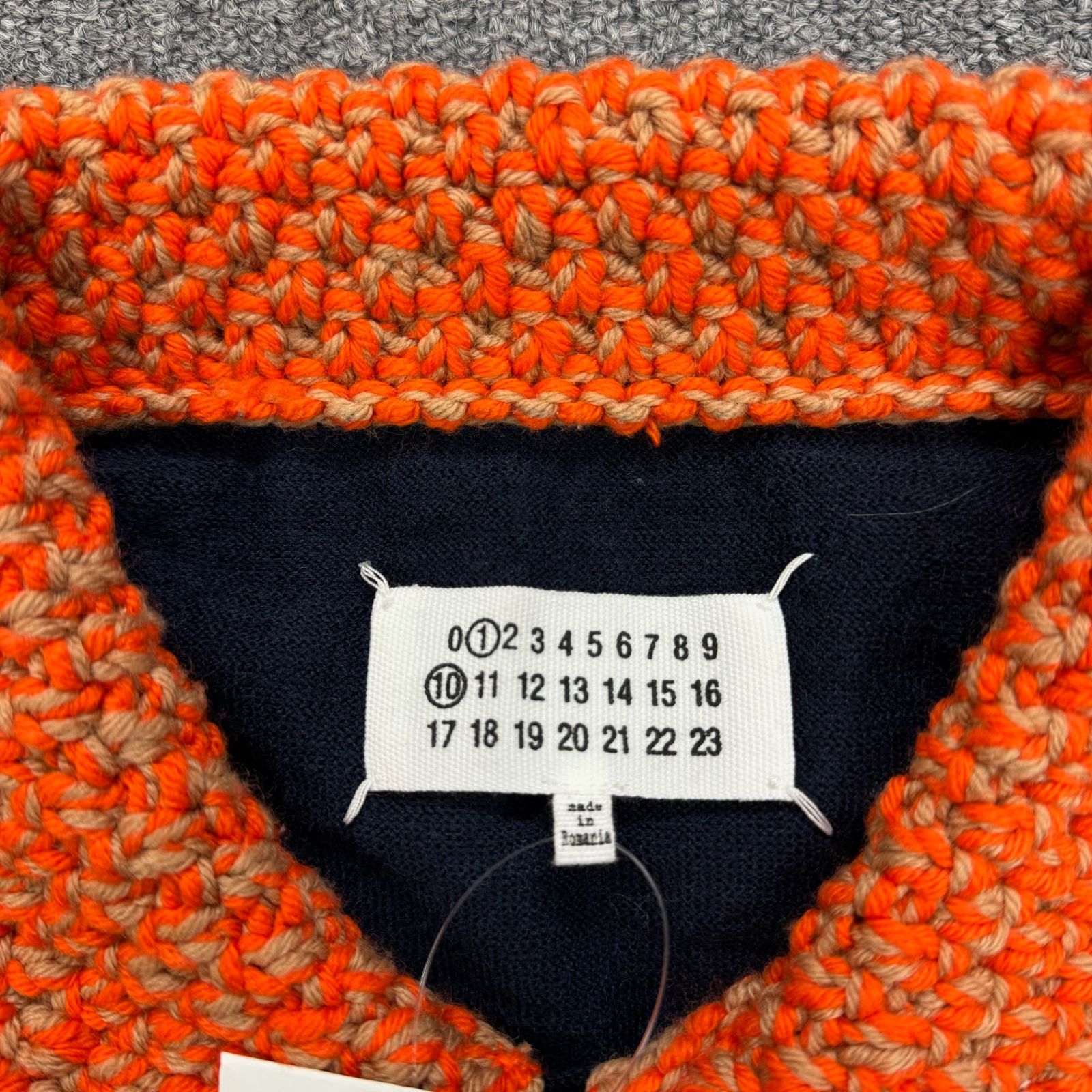 国内正規 Maison Margiela 24SS Chunky Detail Knit Polo Shirt