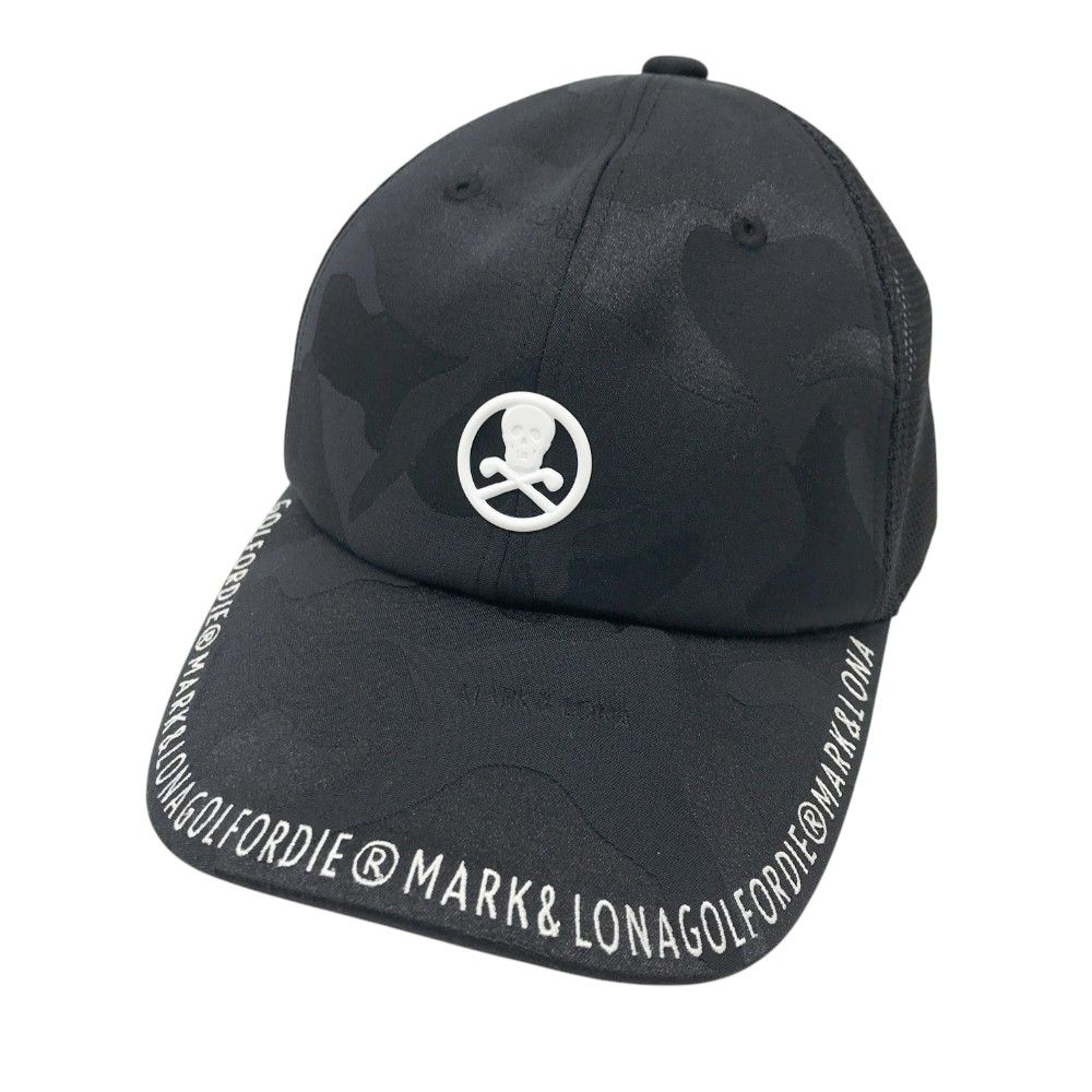 MARK-LONA マークアンドロナ メッシュキャップ カモフラ柄 ブラック系 240101426109 ゴルフウェア ストスト