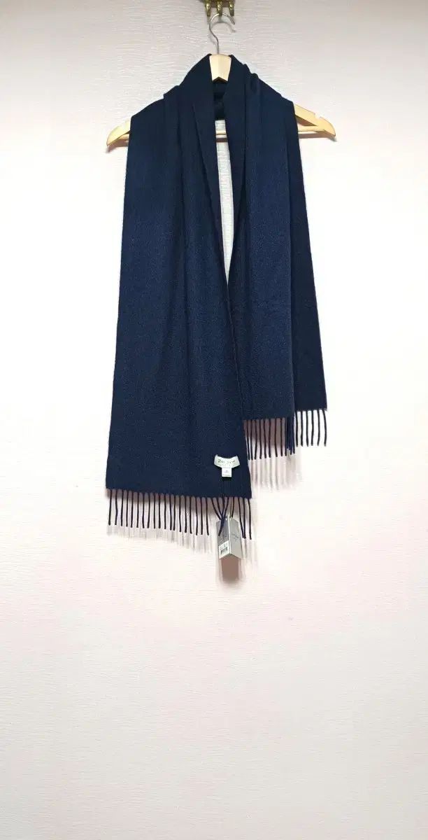 LEE キーFree! カシミア100 マフラー ネイビー