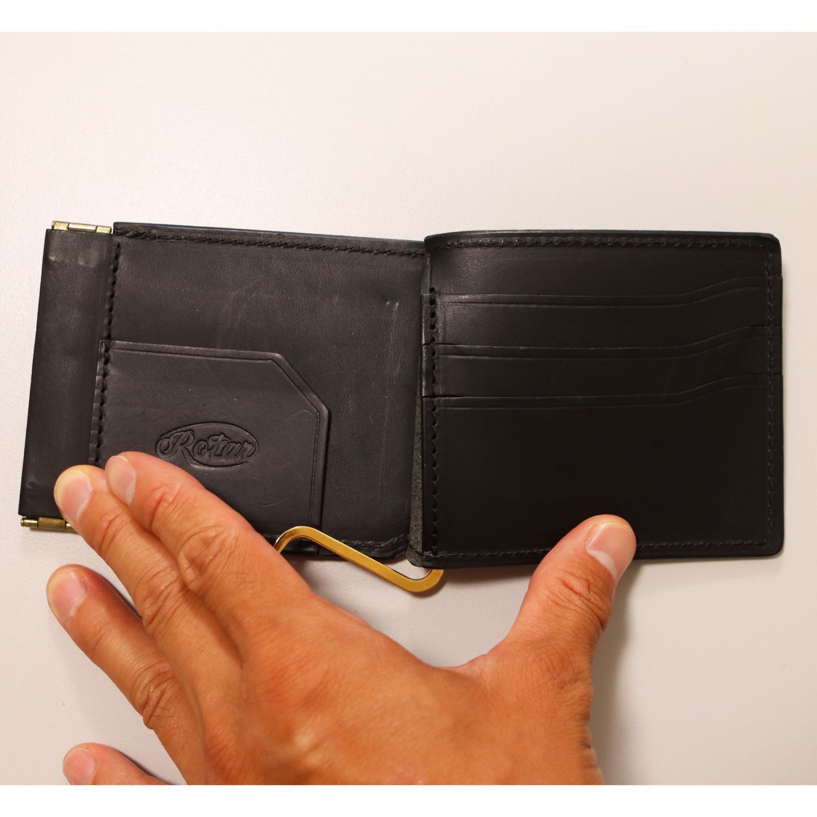 ローター折り財布マネークリップ Zipper money clip | ROTAR | ローター