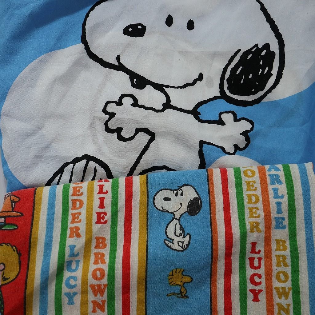 スヌーピー リメイクシーツ USAヴィンテージ ベッドシーツ スヌーピー
