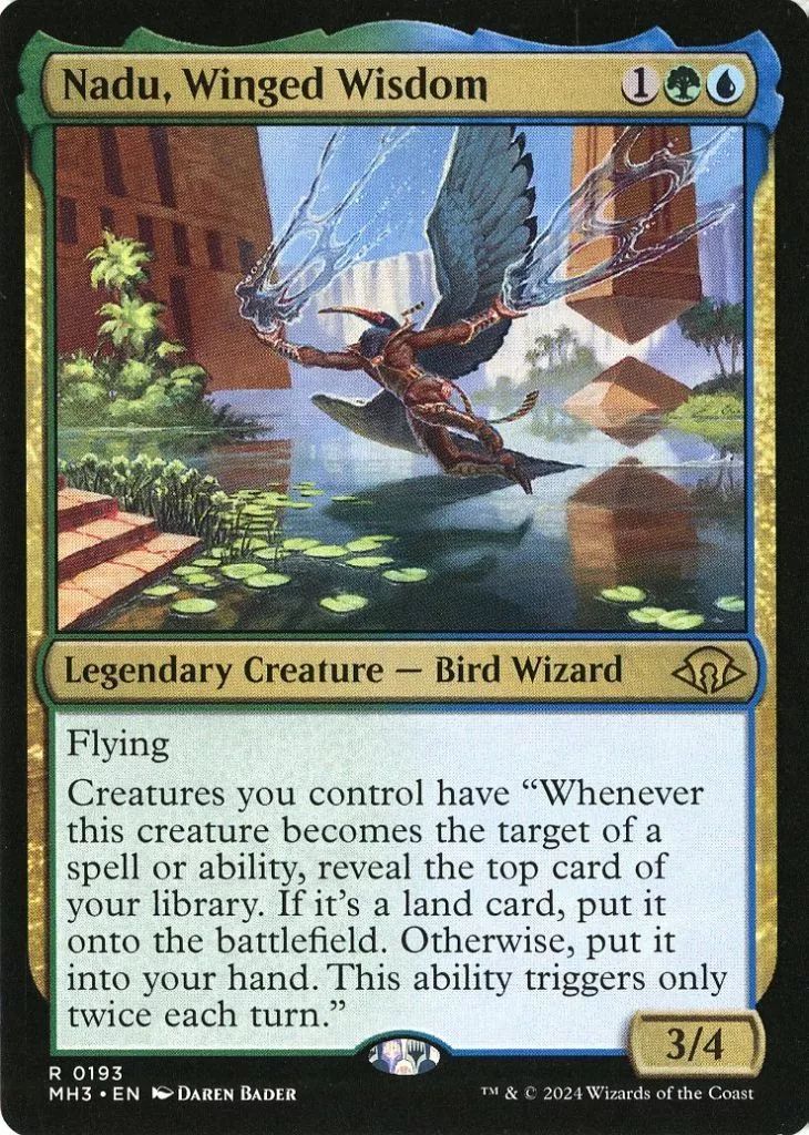 Treacherous Trapezist マジック・ザ・ギャザリングカード 中古】マジックザギャザリング 0193[R]：【MH3】Nadu Winged