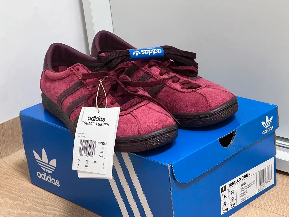 先着順 adidas アディダス タバコ グルーエン バーガンディー 240 タック o