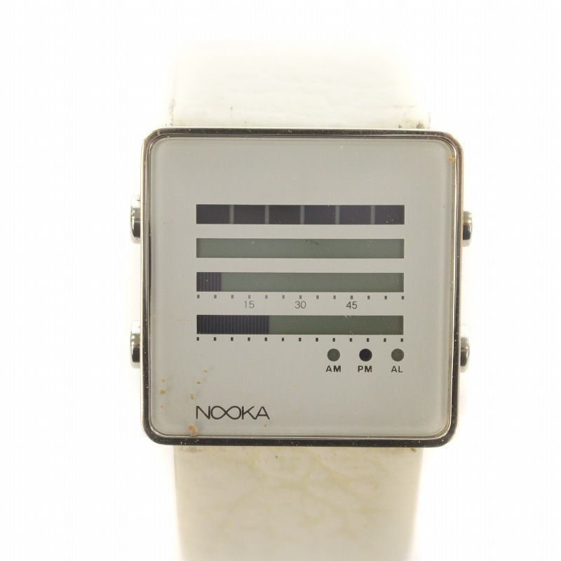 ヌーカ NOOKA 腕時計 ウォッチ クォーツ スクエア デジタル ロゴ 