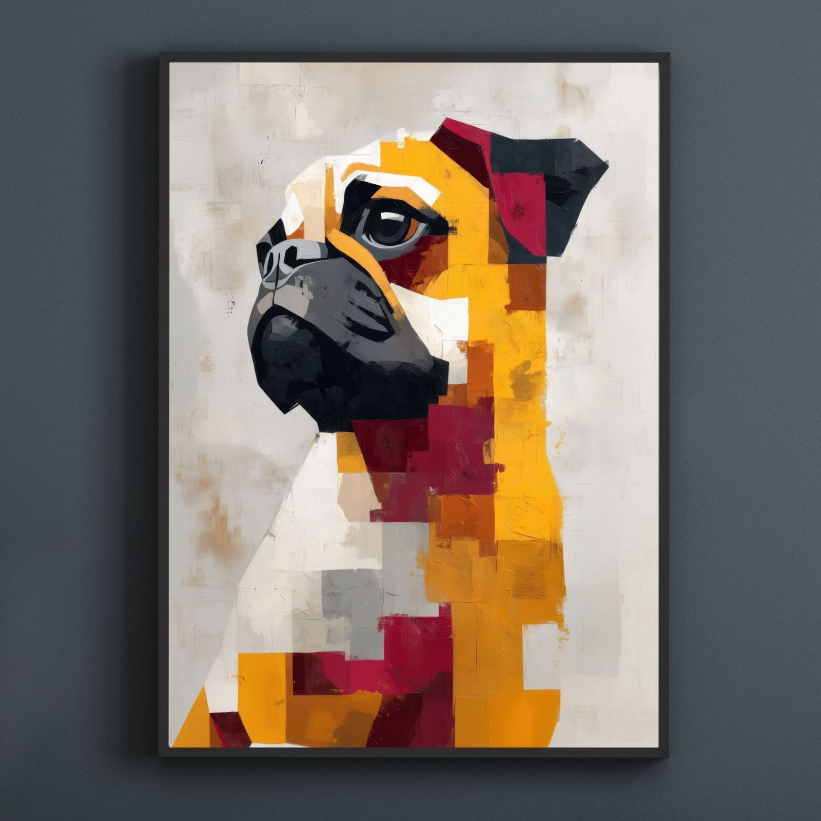 Color Symphony: Pug Dog Edition】ジークレー版画*名入れOK! パグ Color Symphony: Pug Dog Edition】ジークレー版画*名入れOK! パグ