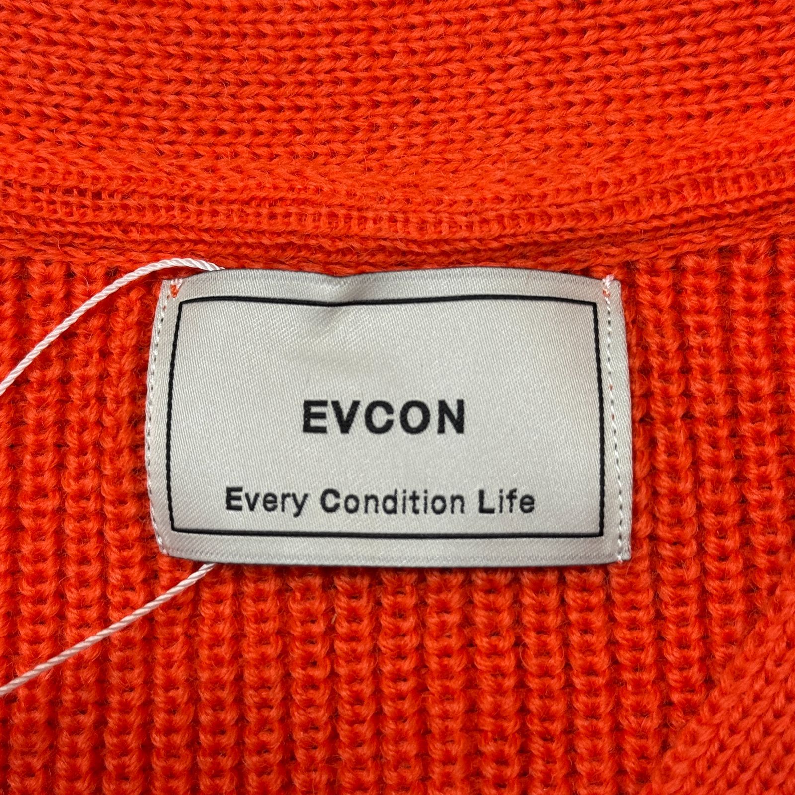 参考上代30800円 未使用品 EVCON WOOL LOW GAGE CARDIGAN ウール 