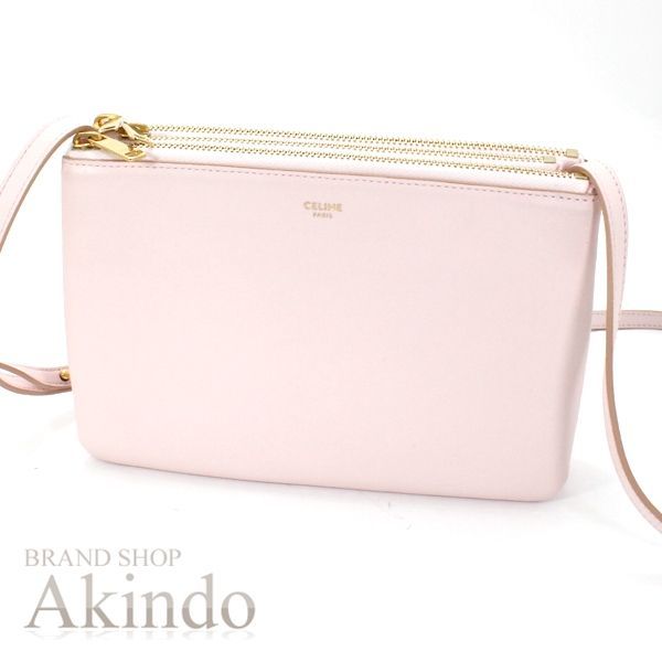 新品同様】セリーヌ ショルダーバッグ トリオ スモール ラムスキン