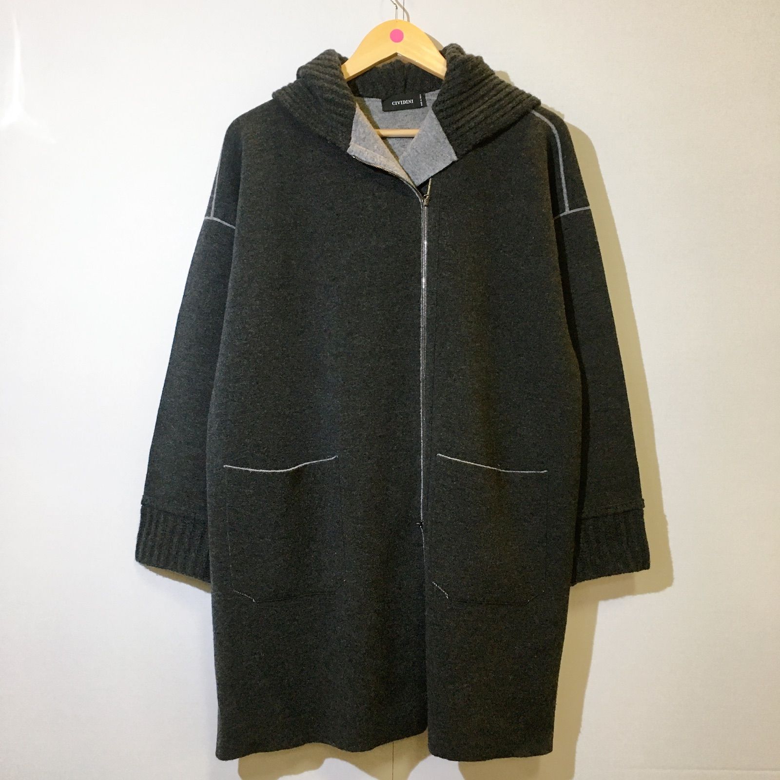 CIVIDINI チビディーニ グリーン ロングカーディガン コート 