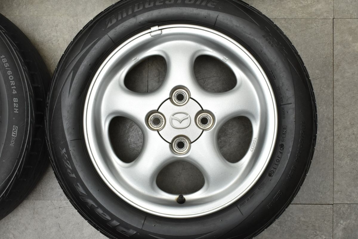 送料無料】マツダ NB ロードスター 純正 14in 6J+25 PCD100 ENKEI製 