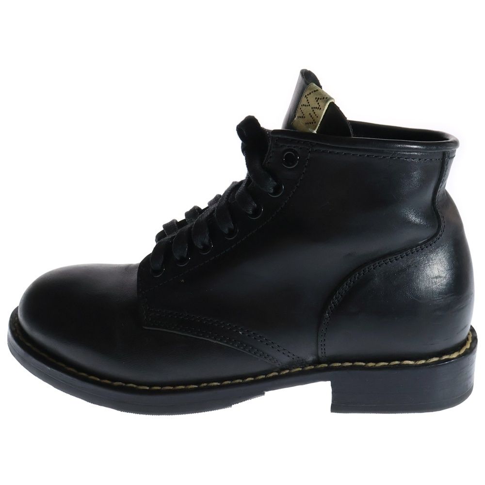 VISVIM ヴィスヴィム BRIGADIER BOOTS-FOLK ブリガディエ ベジタブルタンニングホースレザー ハイカット レースアップブーツ ブラック 0124102002015