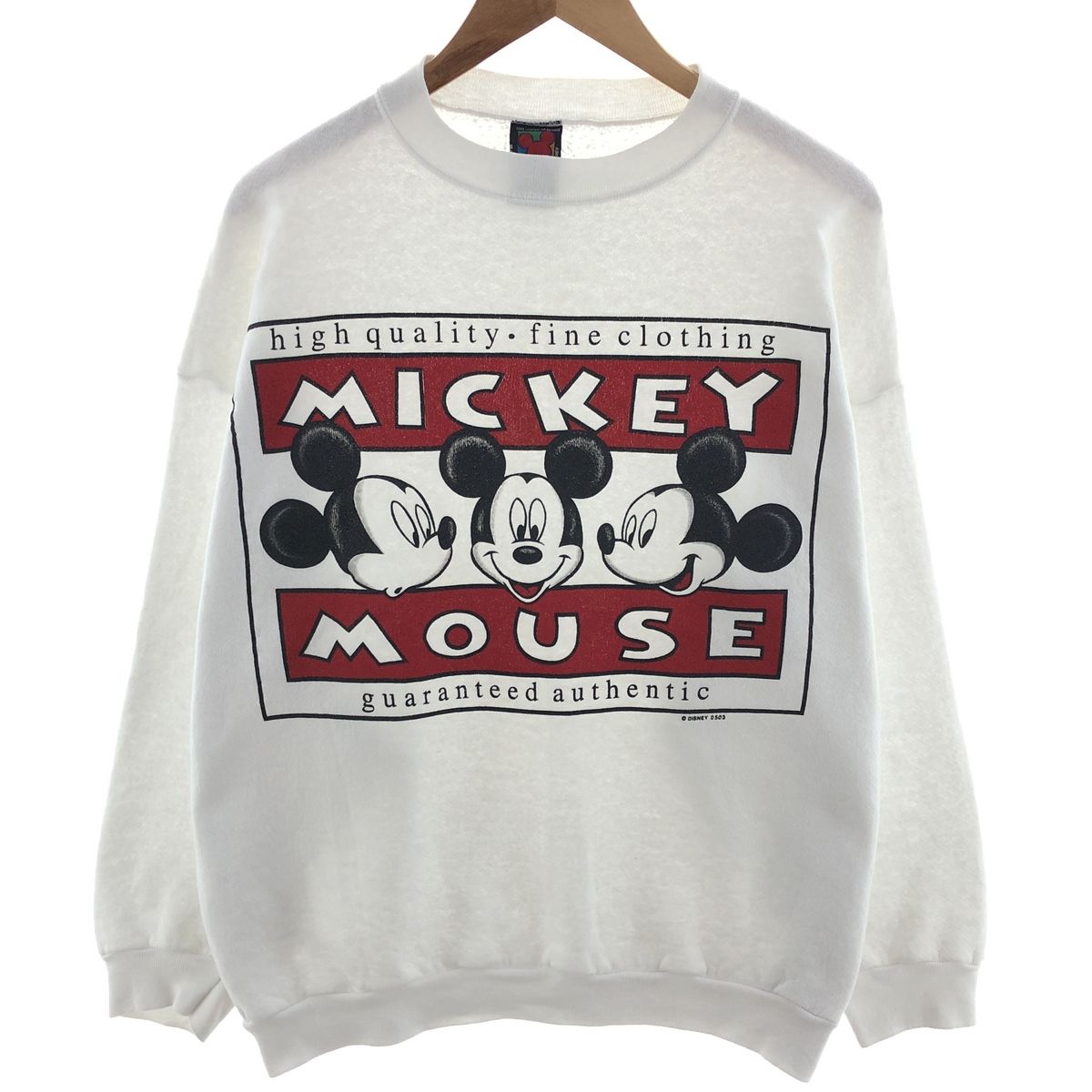 古着 90年代 ディズニー DISNEY MICKEY MOUSE ミッキーマウス キャラクタースウェットシャツ トレーナー メンズXL相当/eaa392408