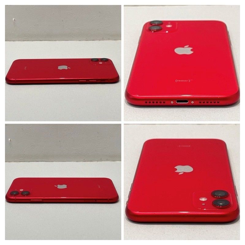 SIMフリー Apple アップル iPhone11 128GB MWM32J/A docomo 〇判定 プロダクトレッド 箱付 【中古品】  22405K88 - メルカリ