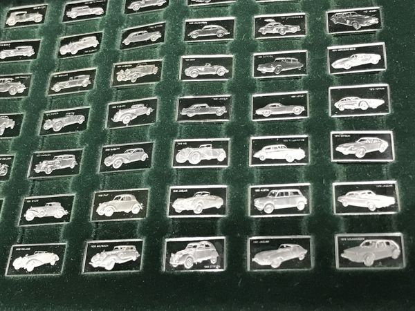 偉大なる 自動車 100種 純銀製 ミニチュア コレクション 趣味