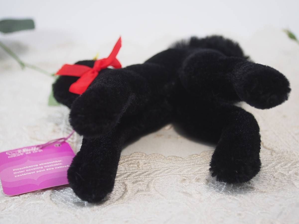 ☆シュタイフ☆Black Tom Cat 14cm オールID's完品☆黒猫