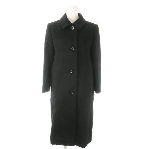 VESTINA東京スタイル　上質カシミヤ100% ロングコート　ブラック　11号 VESTINA 東京スタイル カシミヤ 100％ ロングコート 11号の通販