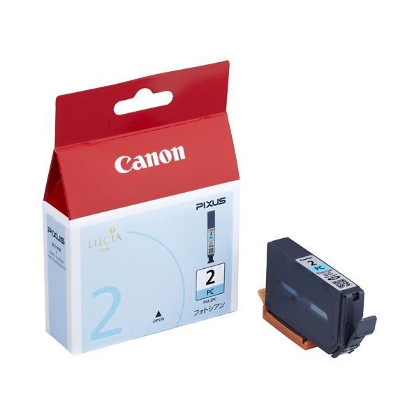 (まとめ) キヤノン Canon インクタンク PGI-2PC フォトシアン 1