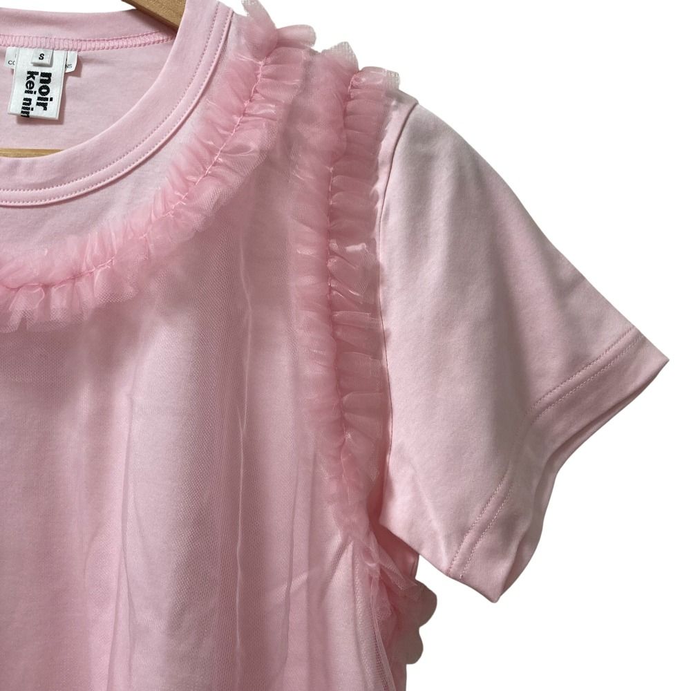 noir kei ninomiya フリル半袖Tシャツ S