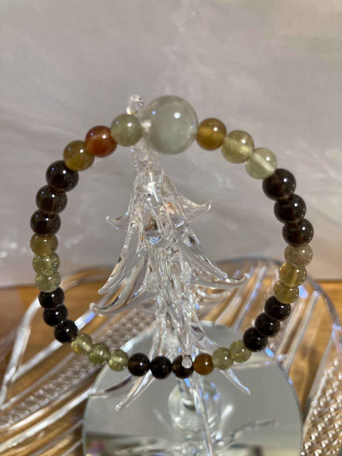 80005 鮮やかな 高品質 ガーデンクォーツ（水晶） 緑 | 雑貨・天然石