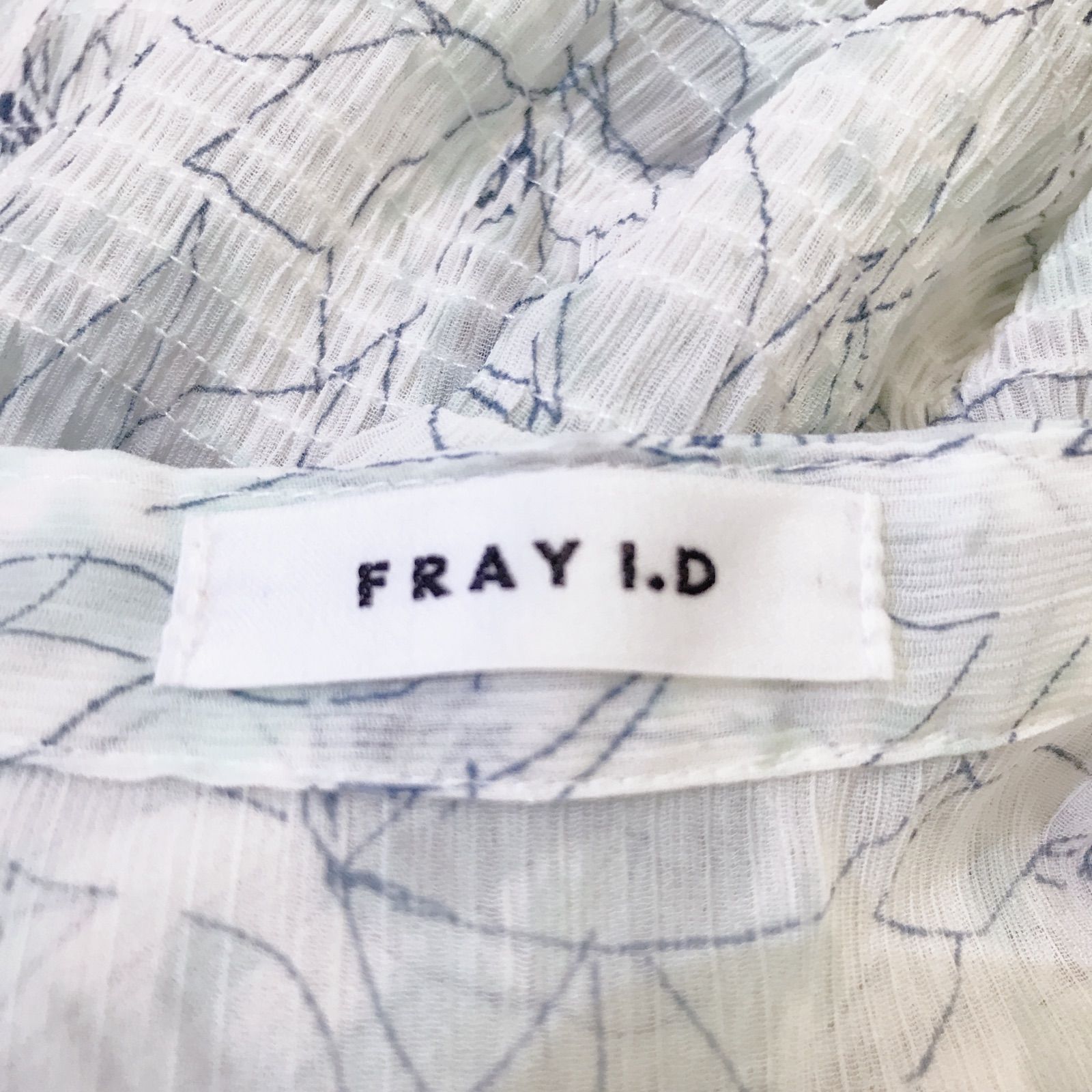 FRAY I.D ラインアートシフォンクレープワンピース レディース 0サイズ