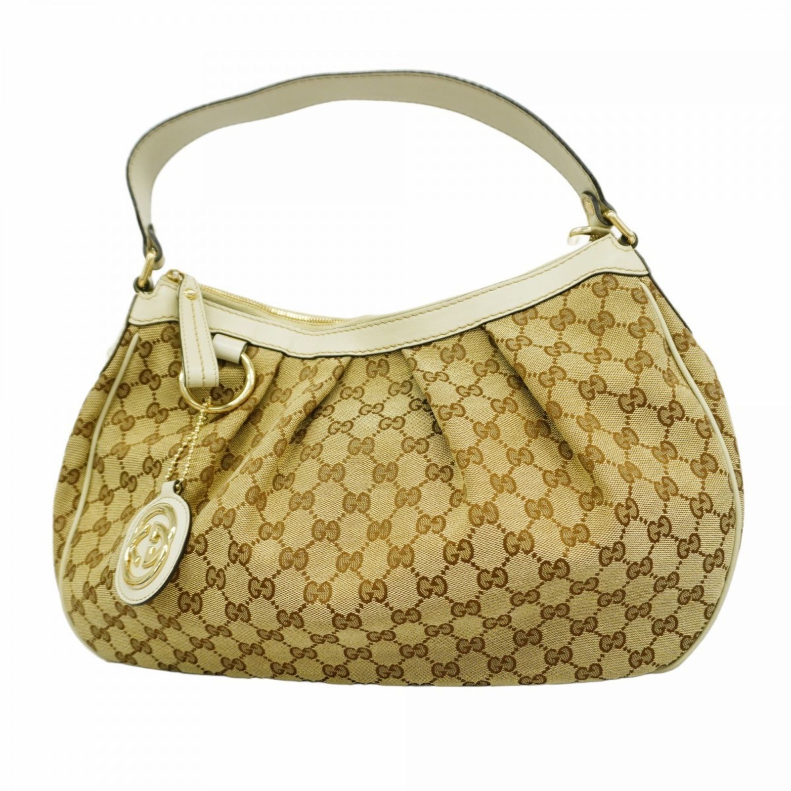 グッチ Gucci グッチ ショルダーバッグ GGキャンバス 232955 キャンバス ベージュ アイボリー シャンパンレディース
