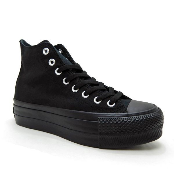 厚底✨️　美品　CONVERSE　オールスター　スニーカー　ブラック 23.5 CONVERSE 残りレディース23.5 24.0 25.0cm相当 コンバース 厚底