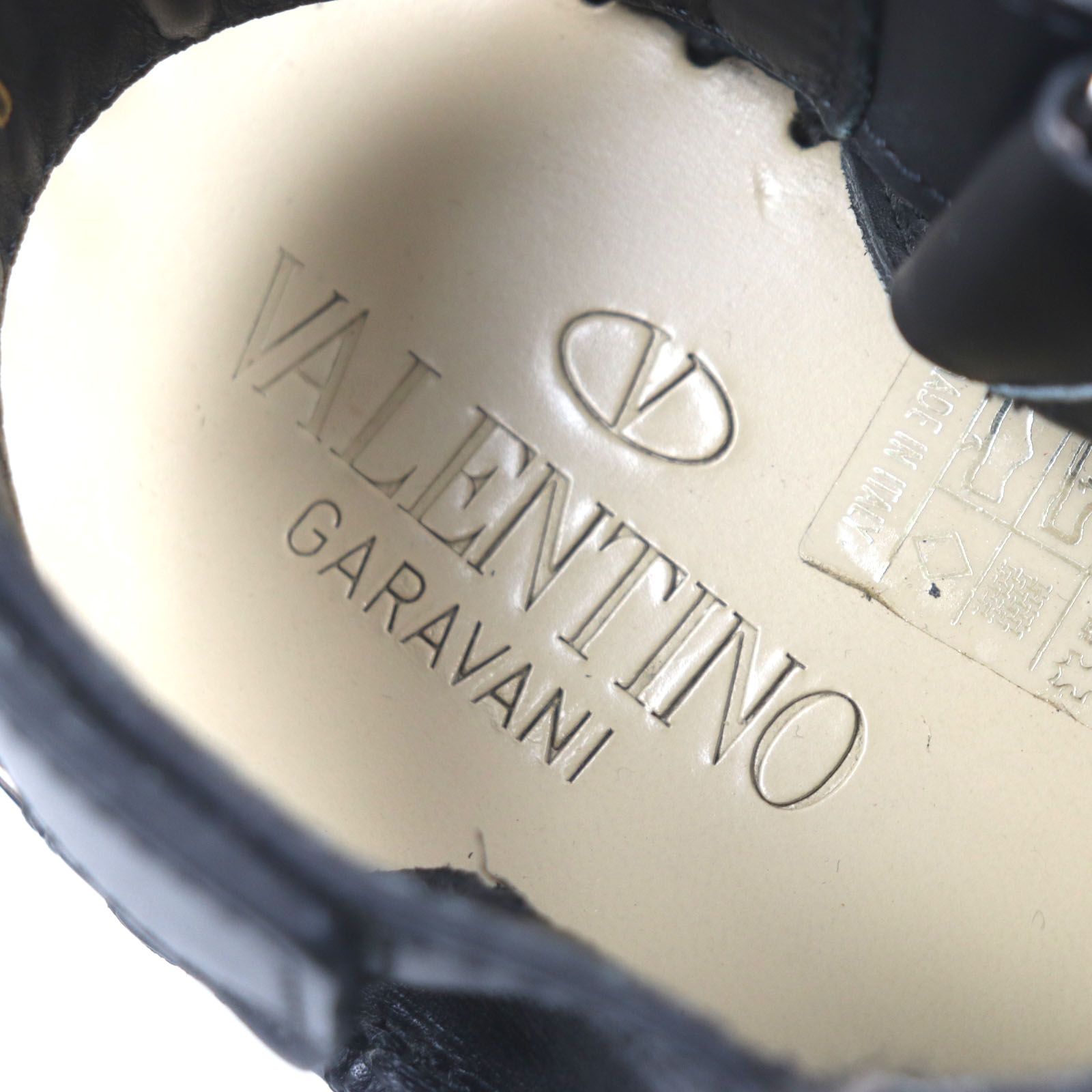 極美品▽VALENTINO ヴァレンティノ TK905 レザー キャンバス 龍刺繍