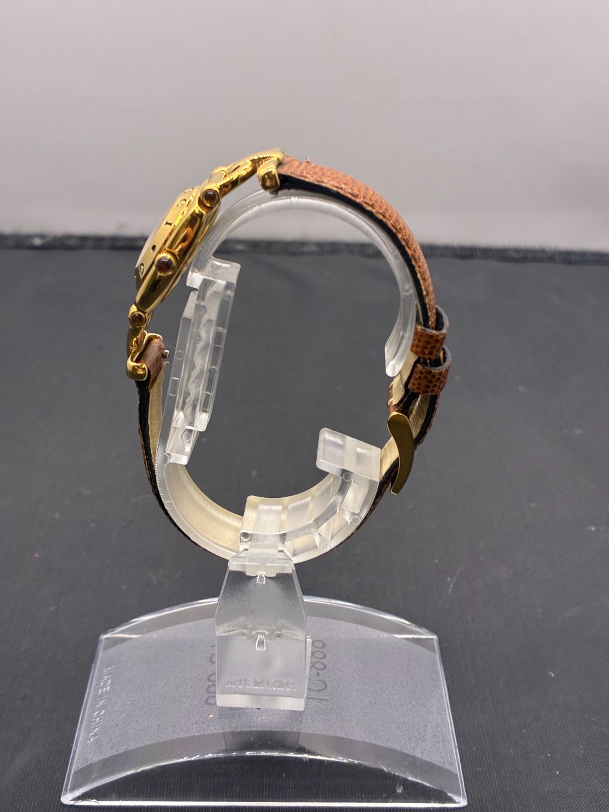 グッチ クォーツ 時計 ホースビット 茶 B25080516 NICORILABO_COM