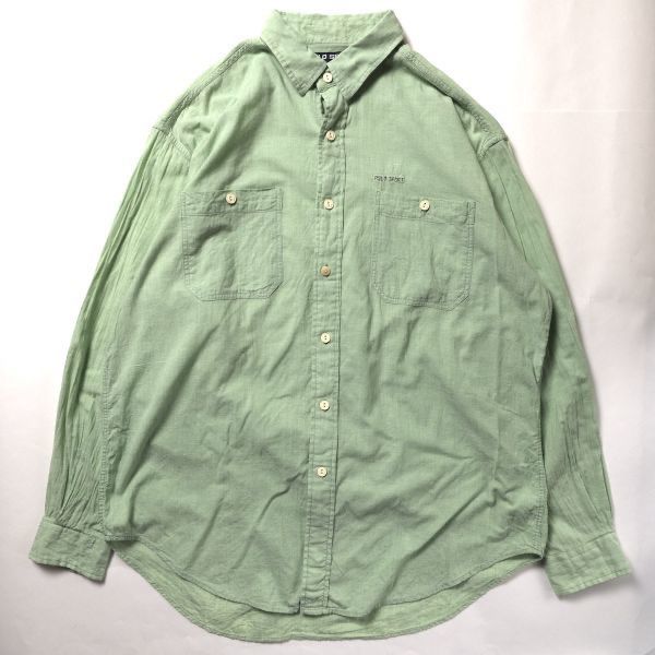 ラルフローレン メキシコ　シャンブレー　シャツ POLO RALPH LAUREN ラルフローレン シャンブレーシャツ 長袖