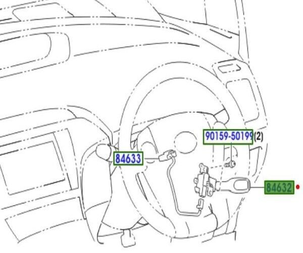 トヨタ ヴィッツ レクサス ES350 クルーズ コントロール メインスイッチ VITZ Lexus ES350 Switch Speed Control 2004-2020 NHP130..U TO