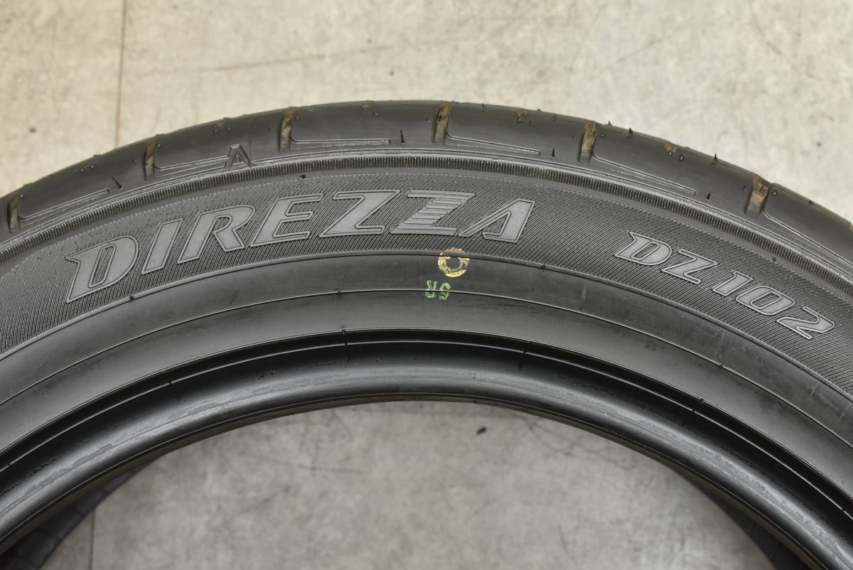 使用僅か 超バリ溝】ダンロップ DIREZZA DZ102 225/55R18 4本 2023年製