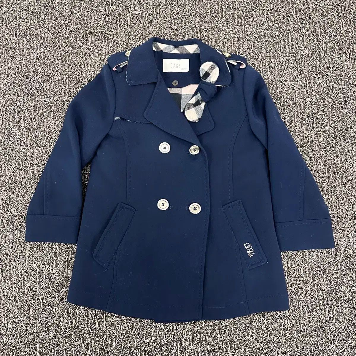 【雷市場（ポンジャン）商品韓国直送】 DAKS(ダックス) キッズ コート ジャケット 110 サイズ ネイビー