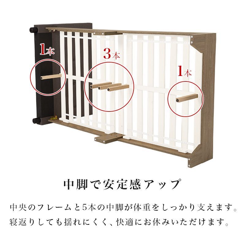 アイボリー◆ファブリックおしゃれシングルベッド背もたれになるヘッドボード すのこ おしゃれなファブリックヘッドボード デザインベッド シングル