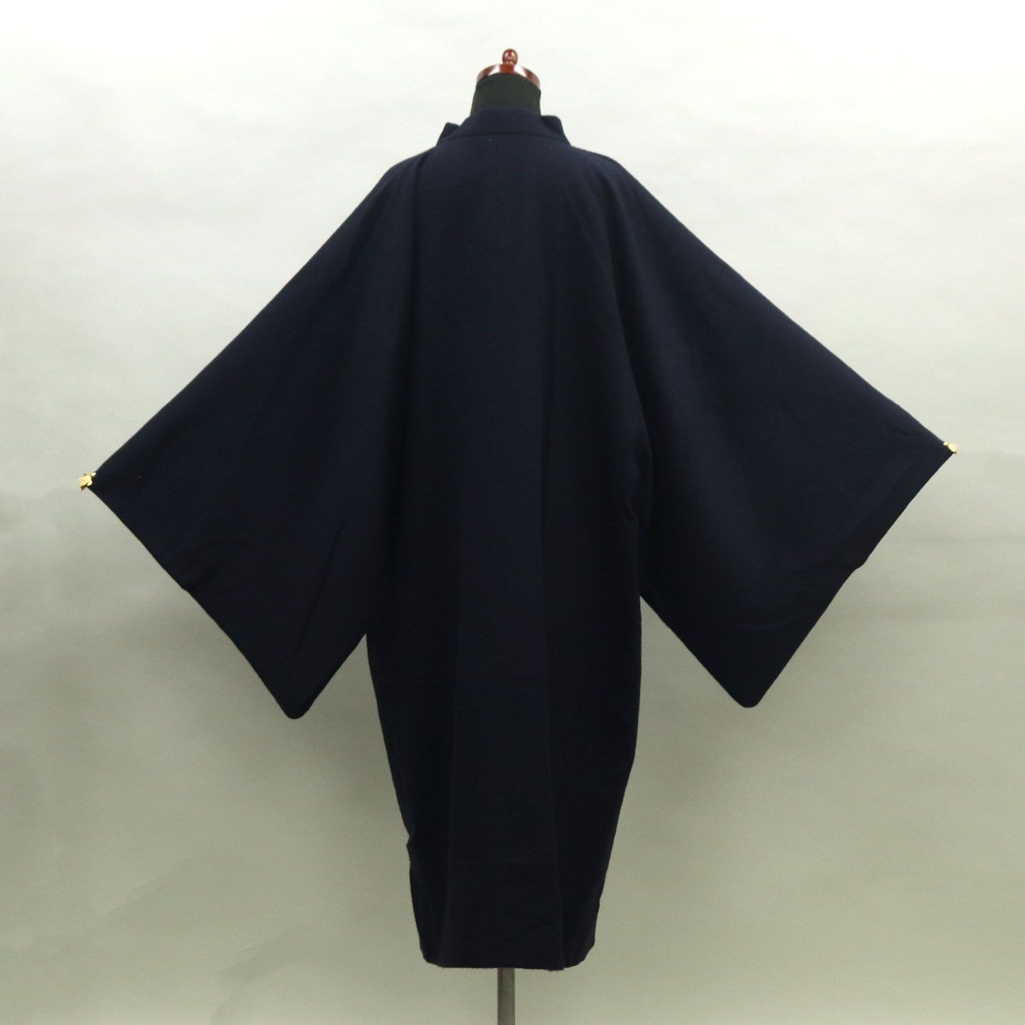 eha3306 メンズ 日本製 ウール スタンドカラー 角袖 和装用 ロングコート NICORILABO_COM