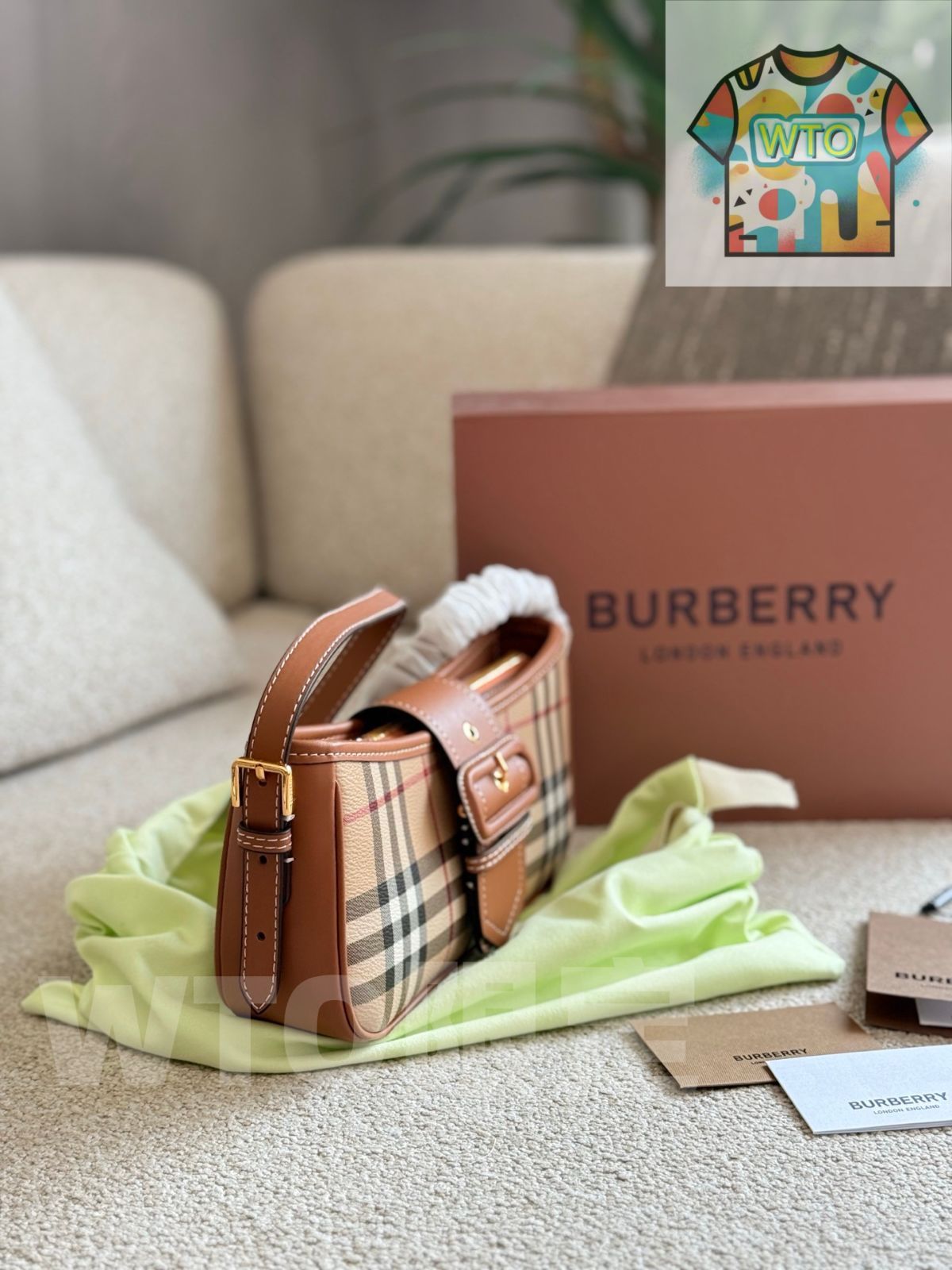 今日WTO】Burberry Checkered Summer Bag・バーバリー チェック